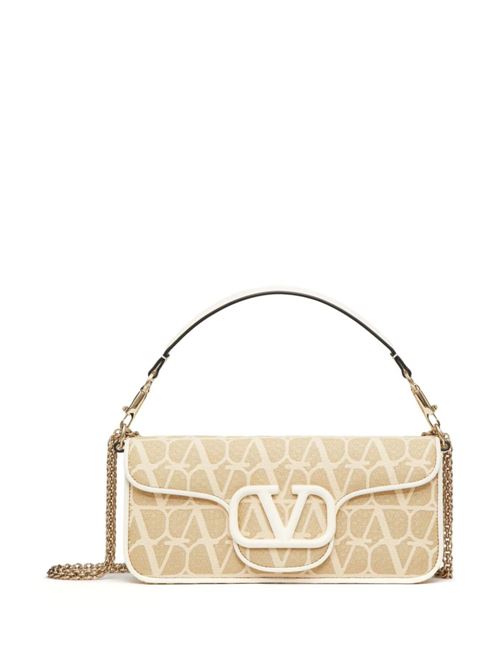 Locò shoulder bag in toile iconographe raffia Valentino Garavani | 4W2B0L96IVWYT3